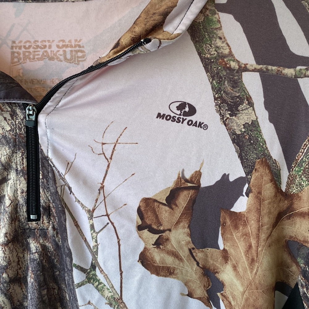 Mossy Oak Camo Quater Zip Pullover - Picture 3 of 8